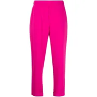 p.a.r.o.s.h. pantalon fuselé à taille élastiquée - rose