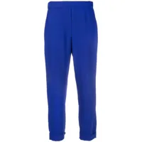 p.a.r.o.s.h. pantalon fuselé à taille élastiquée - bleu