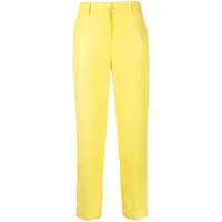 p.a.r.o.s.h. pantalon de tailleur à coupe courte - jaune