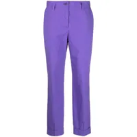 p.a.r.o.s.h. pantalon de tailleur à coupe fuselée - violet
