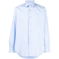 paul smith chemise à col pointu - bleu