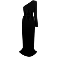 mônot robe asymétrique à découpes - noir