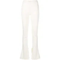 off-white legging sleek à chevilles fendues - blanc
