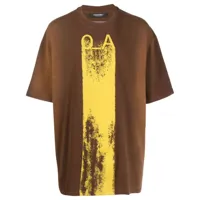 a-cold-wall* t-shirt plaster à imprimé graphique - marron