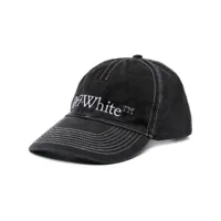 off-white casquette bookish à logo brodé - noir
