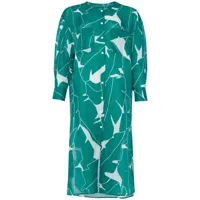 eres robe-chemise tigre à imprimé abstrait - vert