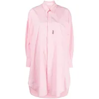 palm angels robe-chemise à manches longues - rose