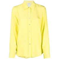 p.a.r.o.s.h. chemise en soie à manches longues - jaune