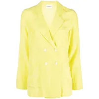 p.a.r.o.s.h. blazer giacca à boutonnière croisée - jaune