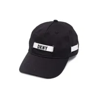 dkny kids casquette à logo imprimé - noir