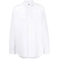 raf simons chemise uniform en coton - blanc