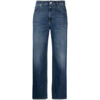 pinko jean ample à design souple - bleu