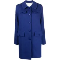 p.a.r.o.s.h. manteau à simple boutonnage - bleu