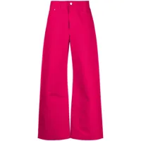 wandler pantalon en coton à coupe droite - rose