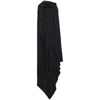 balenciaga robe asymétrique à design drapé - noir