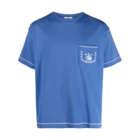 bode t-shirt à coutures contrastantes - bleu