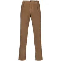 briglia 1949 pantalon droit à taille mi-haute - marron