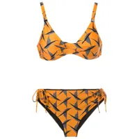 lygia & nanny bikini marcela à design ajustable - orange