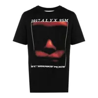 1017 alyx 9sm t-shirt icon face à imprimé graphique - noir
