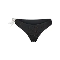 giambattista valli bikini asymétrique à détail de nœud - noir