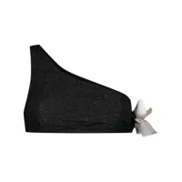 giambattista valli bikini asymétrique à détail de nœud - noir