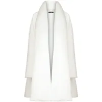 dolce & gabbana manteau en éponge à design ouvert devant kim dolce&gabbana - blanc