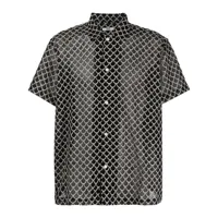 bode chemise à imprimé graphique - noir