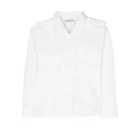 monnalisa chemise à poche brodée - blanc