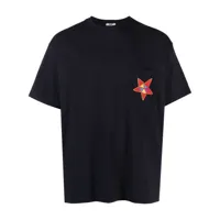 bode t-shirt à patch étoile - bleu