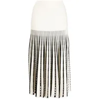 3.1 phillip lim jupe mi-longue à design plissé - blanc