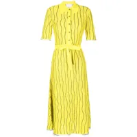 3.1 phillip lim robe-polo art nouveau à motif en jacquard - jaune