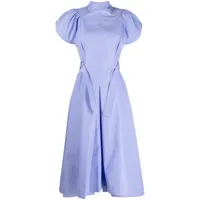 3.1 phillip lim robe plissée à manches bouffantes - violet