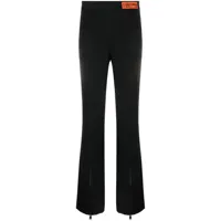 heron preston pantalon zippée à coupe droite - noir