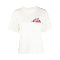 heron preston t-shirt à logo brodé - blanc