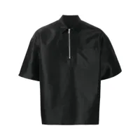 heron preston chemise ex-ray ss à fermeture zippée - noir