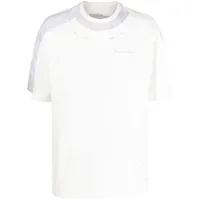 feng chen wang t-shirt à logo poitrine imprimé - blanc