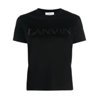 lanvin t-shirt en coton à logo - noir