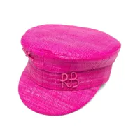 ruslan baginskiy casquette gavroche à logo brodé - rose