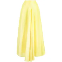forte forte jupe taille haute à ourlet asymétrique - jaune