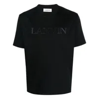 lanvin t-shirt à logo imprimé - noir
