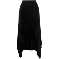 joseph jupe plissée à design asymétrique - noir