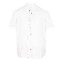 paul smith chemise en coton à rayures - blanc