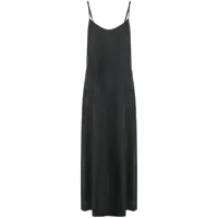 p.a.r.o.s.h. robe nouée au dos à coupe longue - noir