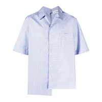 lanvin chemise en coton bigout à rayures - bleu