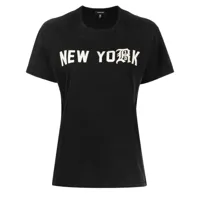 r13 t-shirt à imprimé new york - noir