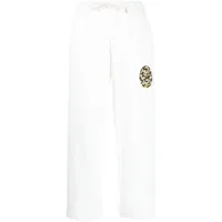 joshua sanders pantalon de jogging à détail imprimé - blanc