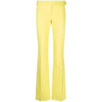 stella mccartney pantalon de costume à coupe droite - jaune