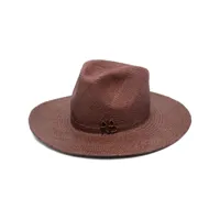 ruslan baginskiy chapeau à logo brodé - marron