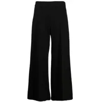 rosetta getty pantalon court à taille haute - noir