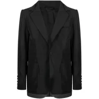 the power for the people blazer à simple boutonnage - noir